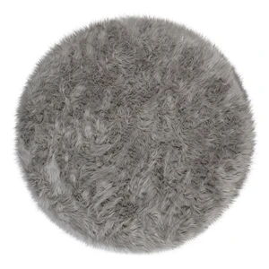 Sivý koberec Flair Rugs Sheepskin, ⌀ 120 cm