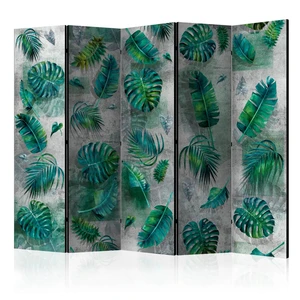 Paraván Modernist Jungle Dekorhome 225x172 cm (5-dílný)