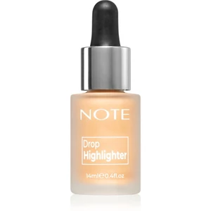 Note Cosmetique Drop Highlighter tekutý rozjasňovač s kapátkem 02 Charming Desert 14 ml