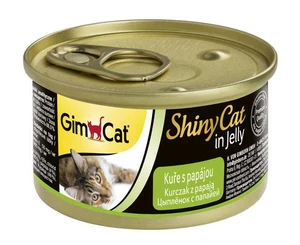 Shiny Cat konzerva Kuracia+Papaja 2×70g