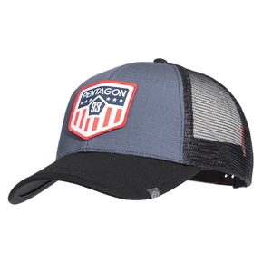 Šiltovka Era Trucker US Flag PENTAGON® - Wolf Grey (Farba: Wolf Grey)