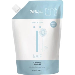 Naif Baby & Kids Cleansing Wash Gel čistiaci a umývací gél pre deti a bábätká náhradná náplň 500 ml