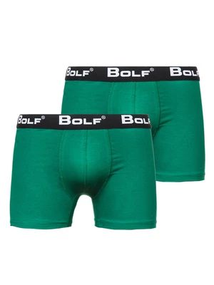 Zelené pánske boxerky Bolf 0953-2P 2 PACK