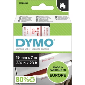 páska do štítkovača  DYMO D1 45805  Farba pásky: biela Farba písma:červená 19 mm 7 m