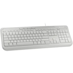 Microsoft Wired Keyboard 600 USB klávesnica nemecká, QWERTZ, Windows® sivá odolné voči striekajúcej vode