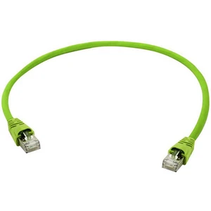 Telegärtner L00004A0084 RJ45 sieťové káble, prepojovacie káble CAT 6A S/FTP 7.50 m zelená samozhášavý, s ochranou, párov