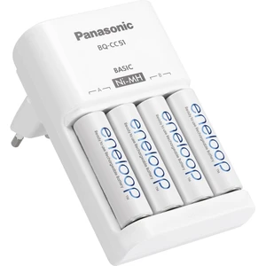 Panasonic BQ-CC51 + 4x eneloop AA nabíjačka na okrúhle akumulátory NiMH micro (AAA), mignon (AA)