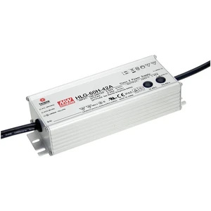 Mean Well HLG-60H-42A LED driver, napájací zdroj pre LED  konštantné napätie, konštantný prúd 60 W 1.45 A 42 V/DC PFC sp