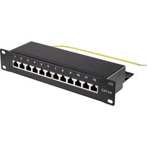 12 portů sieťový Patchpanel  Renkforce CAT 6A 1 U