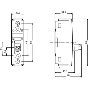 Siemens polovodičové relé  3RF21301AA22 30 A Spínacie napätie (max.): 230 V/AC  1 ks