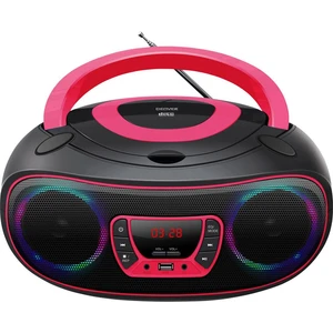 Denver TCL-212BT CD-rádio FM AUX, CD, USB, Bluetooth  ambient light ružová