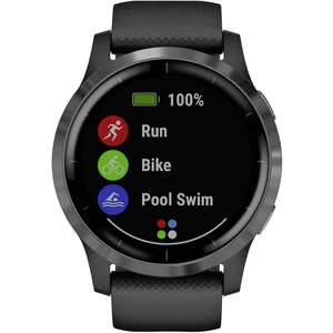 Garmin Vivoactive 4 smart hodinky  45 mm L čierna