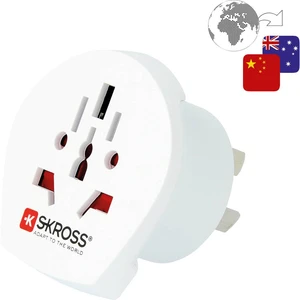 Skross 1.500222-E cestovný adaptér  CA W to AUS/CHINA