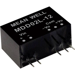 Mean Well MDD02M-12 DC / DC menič napätia, modul   83 mA 2 W Počet výstupov: 2 x