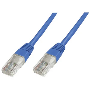 Digitus DK-1511-050/B RJ45 sieťové káble, prepojovacie káble CAT 5e U/UTP 5.00 m modrá  1 ks