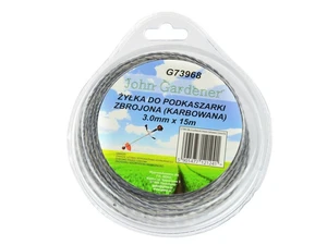 Struna do sekačky zesílená, 3,0mm, 15m, zvlněný profil, nylon