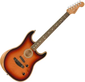 Fender American Acoustasonic Stratocaster 3-Tone Sunburst Chitarra Semiacustica