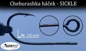 Jigovkycz cheburashka háček sickle - 3/0