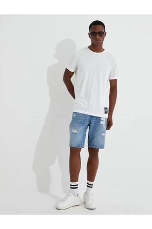 Koton Worn out Denim Shorts