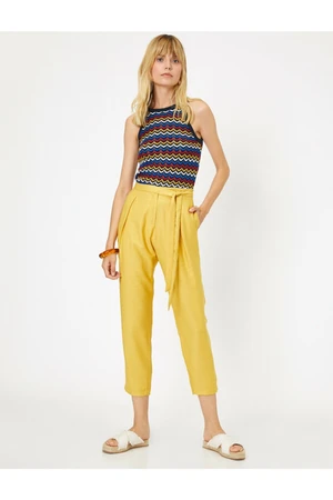 Koton Pants - Yellow - Carrot pants