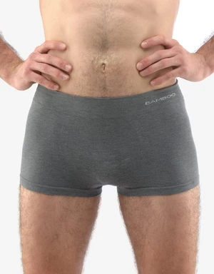 Men's boxers Gino seamless bamboo gray