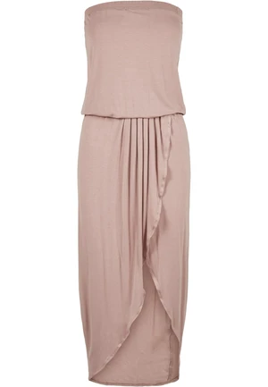 Women's Powder Pink Bandeau Dress