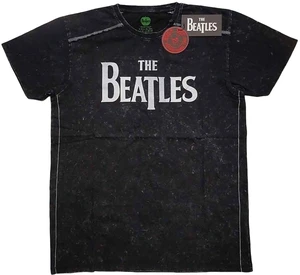 The Beatles Camiseta de manga corta Drop T Logo Snow Wash Unisex Black L