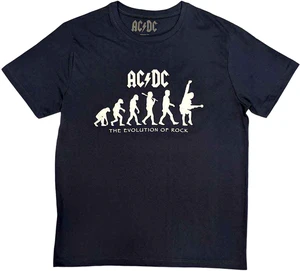 AC/DC T-Shirt Evolution of Rock Unisex Navy Blue L