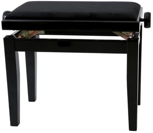 GEWA Piano Bench Deluxe Tabouret de piano en bois Black High Polish