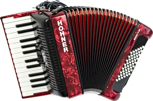 Hohner Bravo II 48 Klávesový akordeon Red