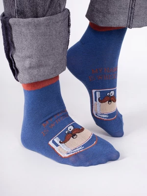 Yoclub Pánske Bavlnené Ponožky Vzory Farby SKS-0086F-C100
