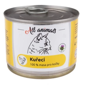 ALL ANIMALS konzerva kuřecí mleté pro kočky 200 g