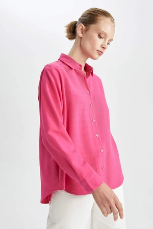 DEFACTO Regular Fit linen Long Sleeve Shirt