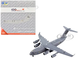 Boeing C-17 Globemaster III Transport Aircraft "Royal Australian Air Force - 100 Years Cententary" Gray "Gemini Macs" Series 1/400 Diecast Model Airp