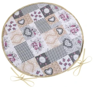 Sedák DITA 79/408 guľatý hladký priemer 40cm patchwork love