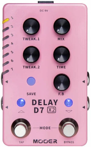 MOOER D7 X2 Delay Effet guitare