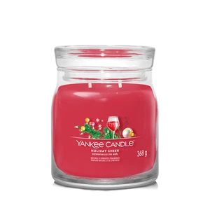 YANKEE CANDLE Signature Vonná sviečka stredná 2 knôty Holiday Cheer 368 g