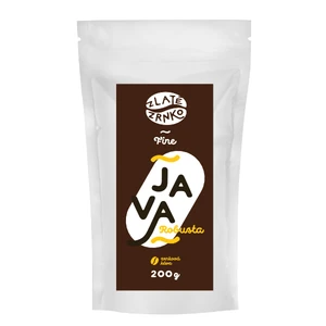 Káva Zlaté Zrnko - Jáva "FINE ROBUSTA" 200g ZRNKOVÁ