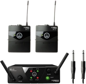 AKG WMS40 Mini2 Instrumental Dual Sistema inalámbrico US25B: 537.900MHz + US25D: 540.400MHz