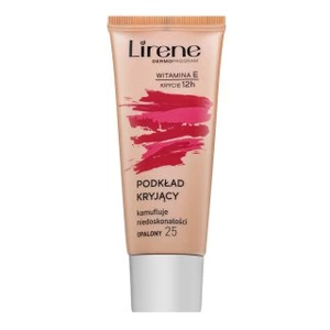 Lirene Vitamin E High-Coverage Liquid Foundation 25 Tanned podkład - fluid przeciw niedoskonałościom skóry 30 ml