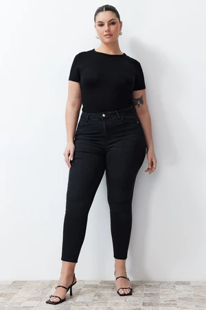 Trendyol Curve Black Thinning Effect Super Stretchy High Waist Skinny Jeans