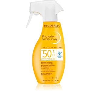 Bioderma Photoderm Sun active defense osviežujúci opaľovací sprej na tvár SPF 50+ 300 ml