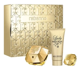 Paco Rabanne Lady Million - EDP 80 ml + tělové mléko 100 ml + EDP 5 ml