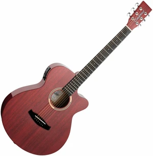 Tanglewood DBT SFCE TR G Thru Red Gloss Elektroakustická kytara Dreadnought