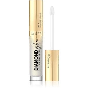 Eveline Cosmetics Diamond Glow třpytivý lesk na rty s kyselinou hyaluronovou odstín 07 Golden Dust 4,5 ml