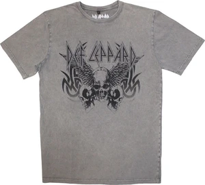 Def Leppard Ing Tribal Skull Stone Wash Unisex Grey XL