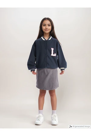 LC Waikiki LCW Kids Dark Navy Blue Both Comfortable and Cool Short Skirt