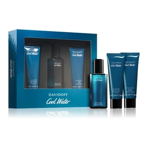 Davidoff Cool Water Man - EDT 40 ml + sprchový gel 50 ml + balzám po holení 50 ml