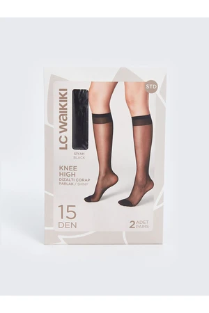 LC Waikiki Lcw 15 Denier Women's Knee Socks 2 Pack