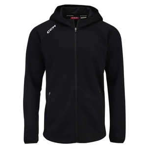 Pánská mikina CCM  LOCKER ROOM FLEECE FULL ZIP HOODIE black